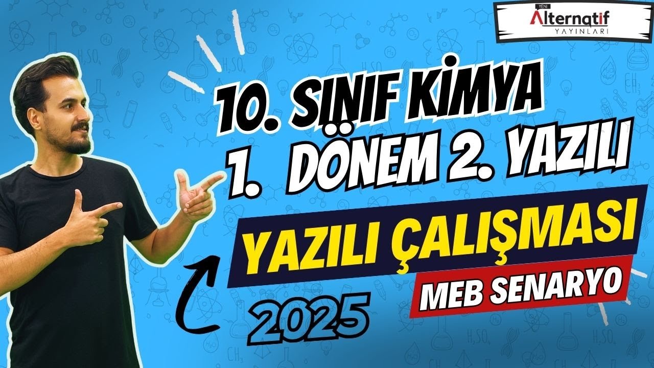 10.Sınıf Kimya | 1. Dönem 2.Yazılıya Hazırlık | 2024-2025 | #chtayfa