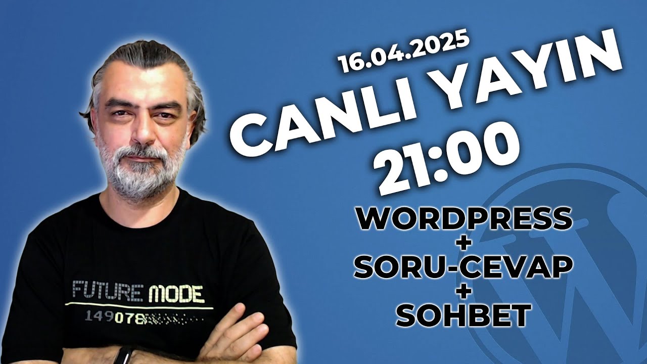 16.04.2025 MaxHandMade Canlı Yayında! 🎉 WordPress 6.8