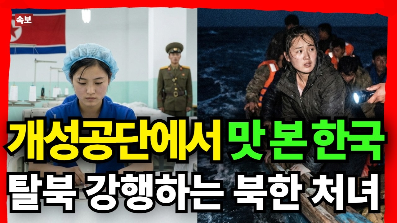 북한과 비교되는 한국 발전. 개성공단 근로자의 탈북 강행시도