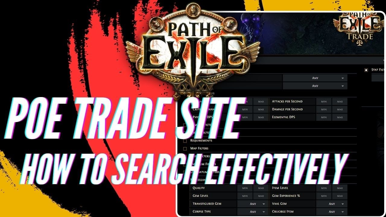 Path Of Exile - How To Use POE Trade / Search For Items / Mods / Add Filters / Be Specific With Mods