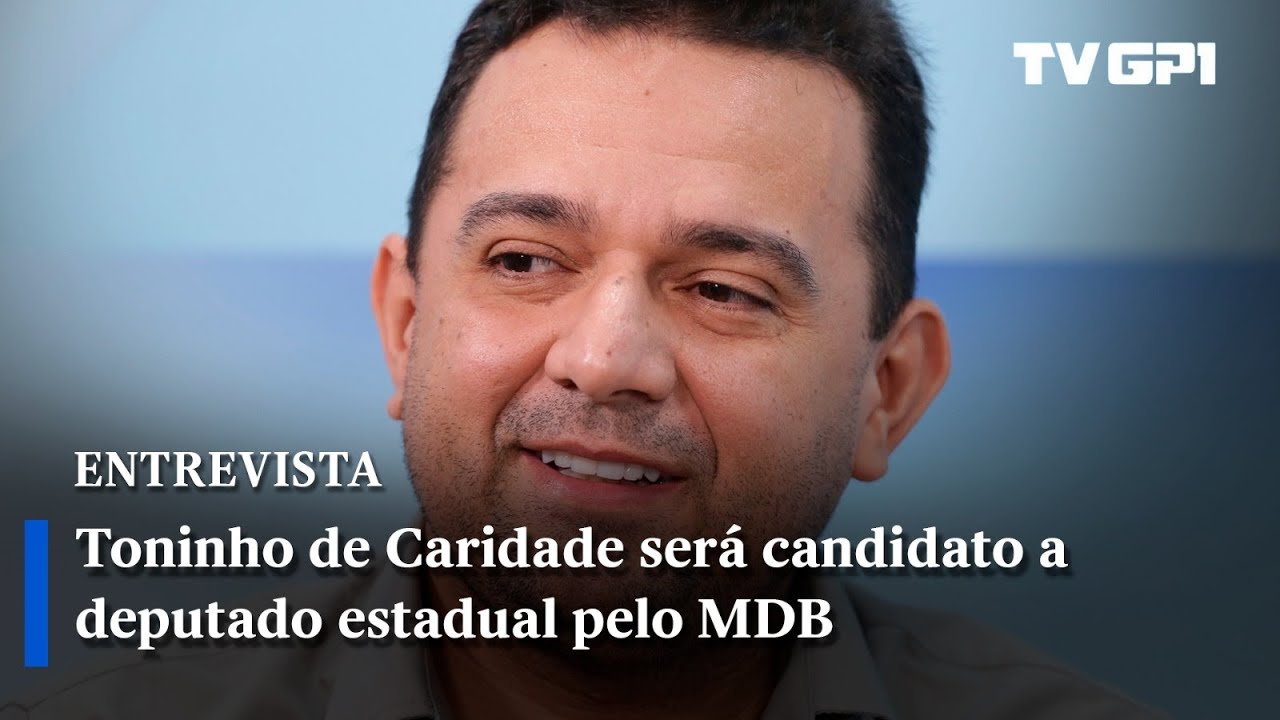 Toninho de Caridade será candidato a deputado estadual pelo MDB