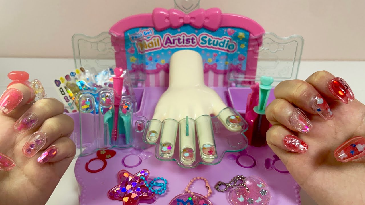 [Toy asmr]Bling Bling Nail Artists Studio Asmr💅Satisfying Unboxing 네일아트 장난감 언박싱