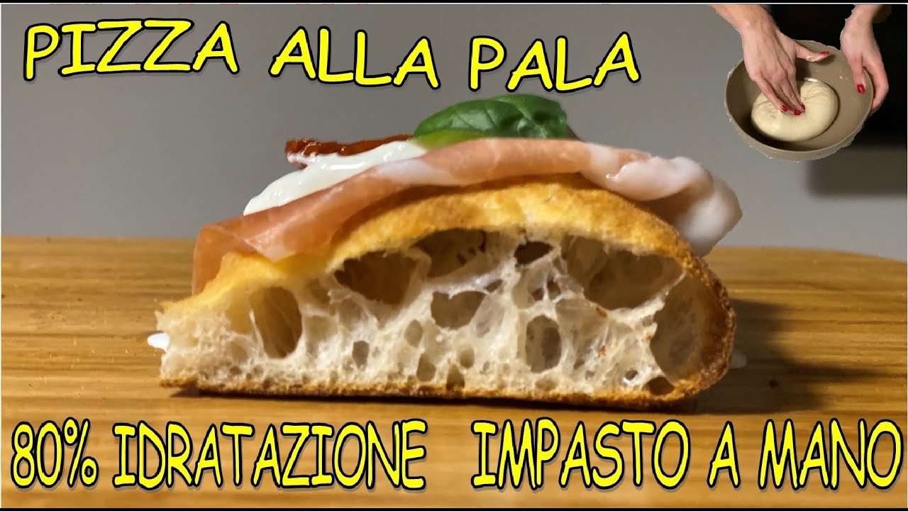 PIZZA ALLA PALA ALTA IDRATAZIONE 80% - IMPASTO A MANO - IN EFFEUNO P134H