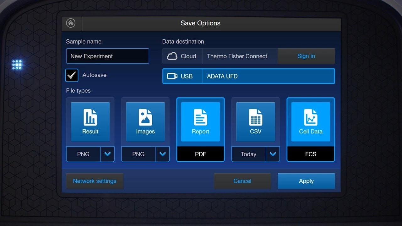 How to save your data on Countess 3 Automated Cell Counters