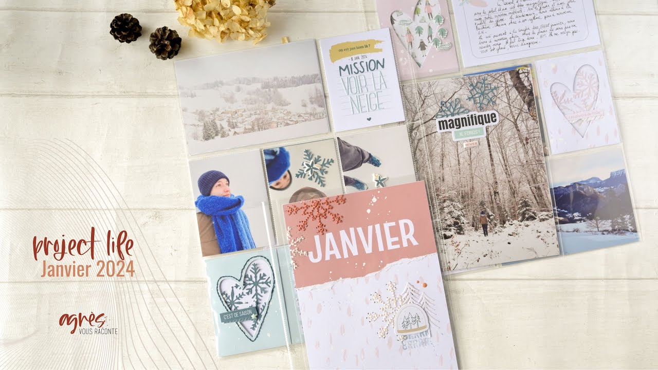 Scrapbooking - project life janvier 2024