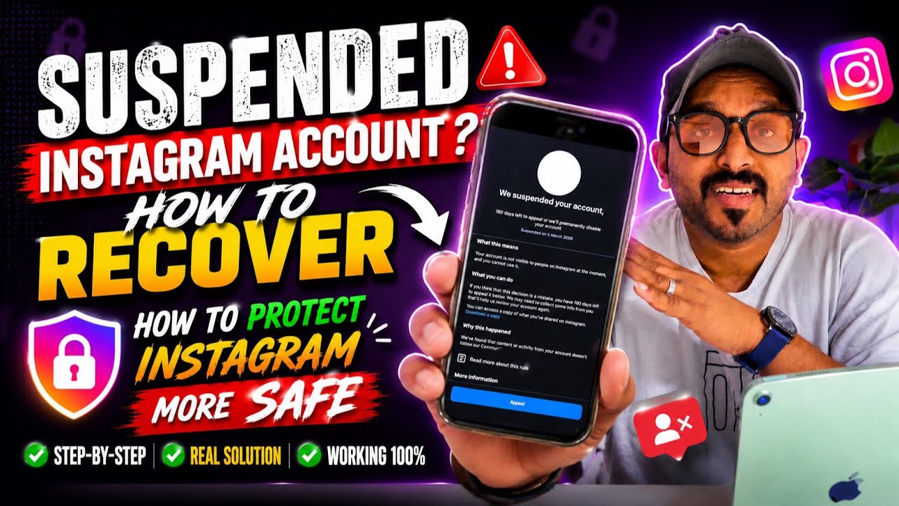 Instagram Account Suspended ? How To Recover & Protect Your Account