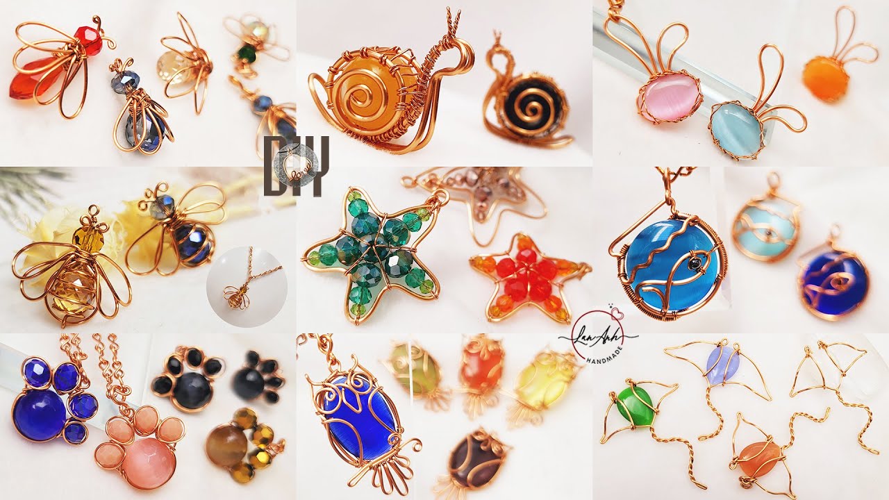 Making animal pendants with beads and stone | 9 Simple tutorial to make at home