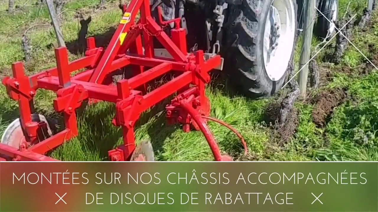 Décavaillonneuses et châssis porte-outils SABOURDY