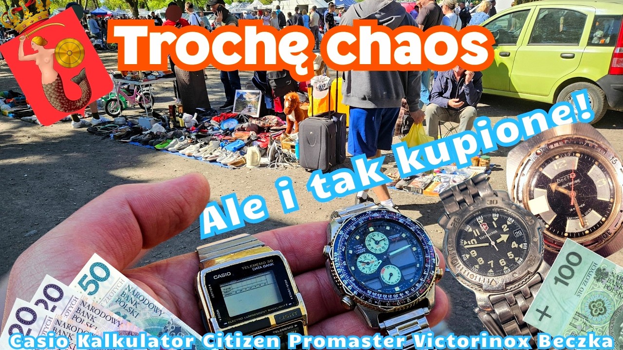 Wyjazd udany, zegarki kupione! Casio Kalkulator, Citizen Promaster, Victorinox z Bazaru Olimpia