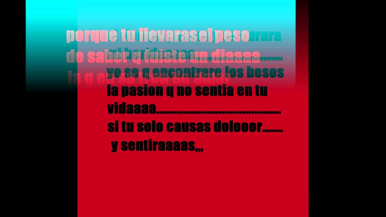 eras diferente:monchi y alexandra (letras)..