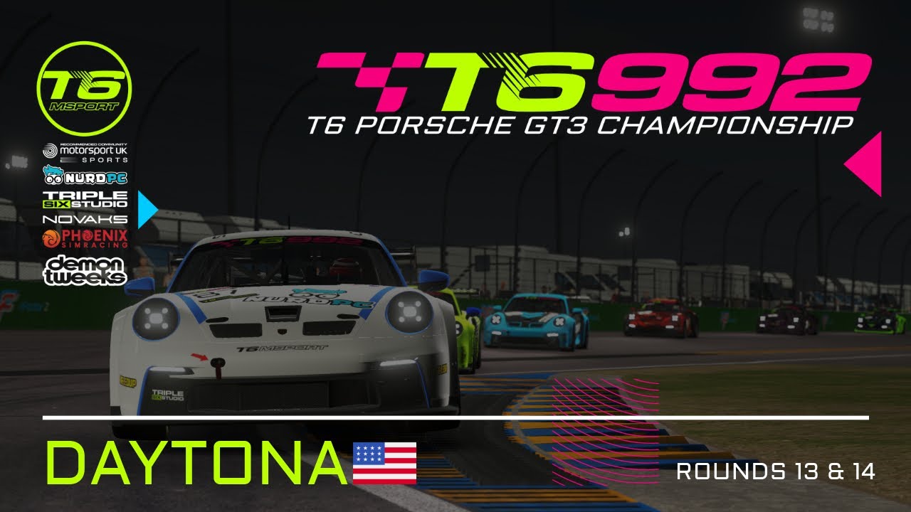 T6 Porsche 992 GT3 Championship - Rounds 13 & 14 - Daytona