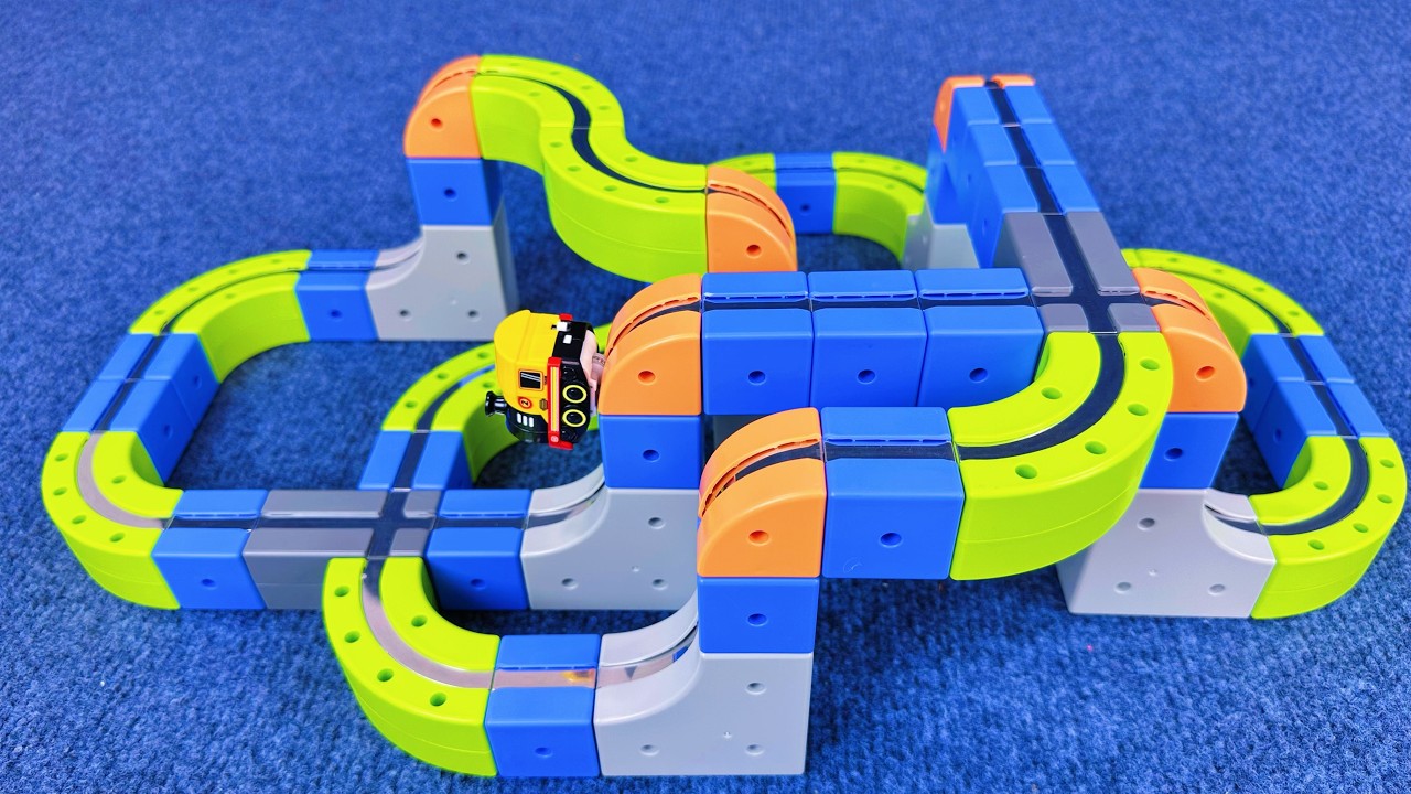 7 minute ASMR Toy Unboxing Video: Magical Magnetic Track Building Blocks Toy Train | Toy Review