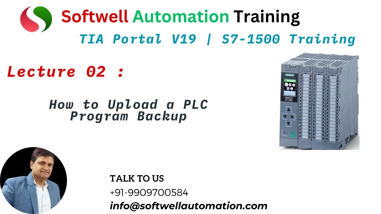 #lecture 02 #tiaportal  V19 How to Upload a PLC Program BACKUP #Siemens #s71500  #PLC #programming