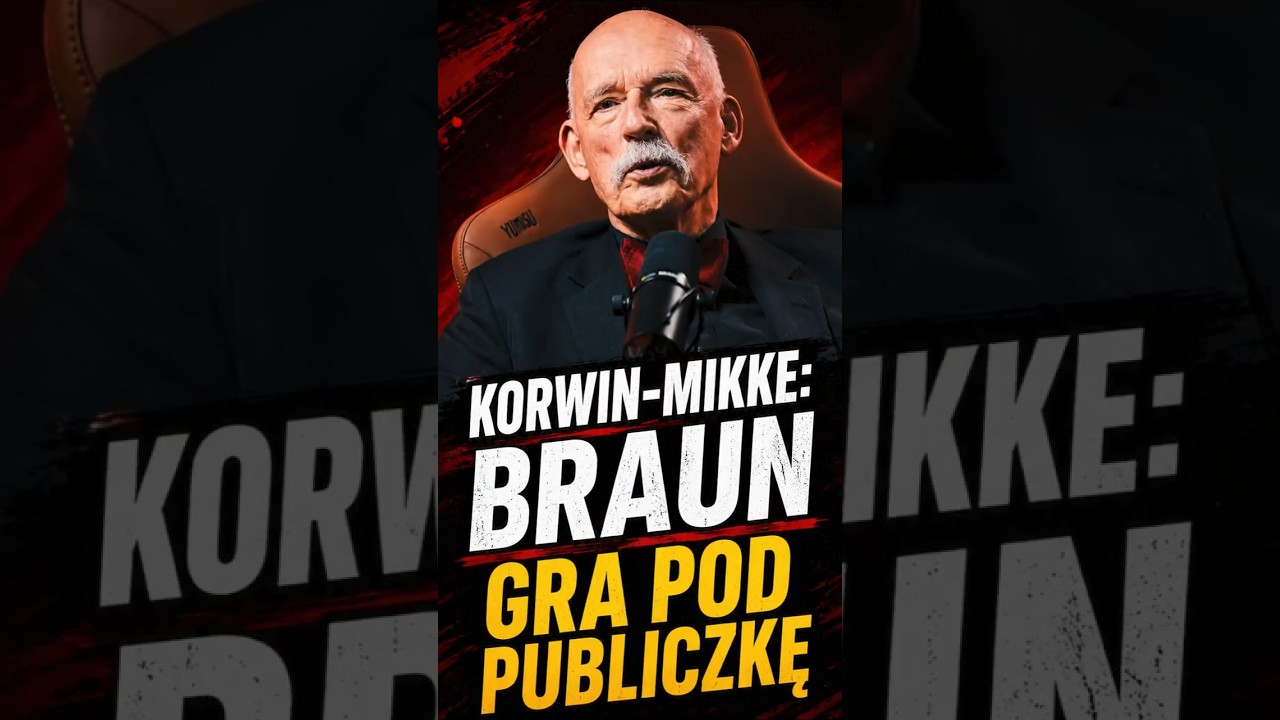 Korwin demaskuje strategię Grzegorza Brauna: Gra pod publiczkę by zdobyć wyborc&oacute;w