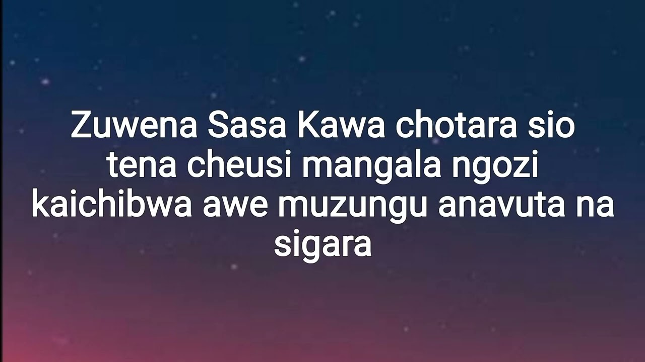 Diamond Platnumz - Zuwena (lyrics video)