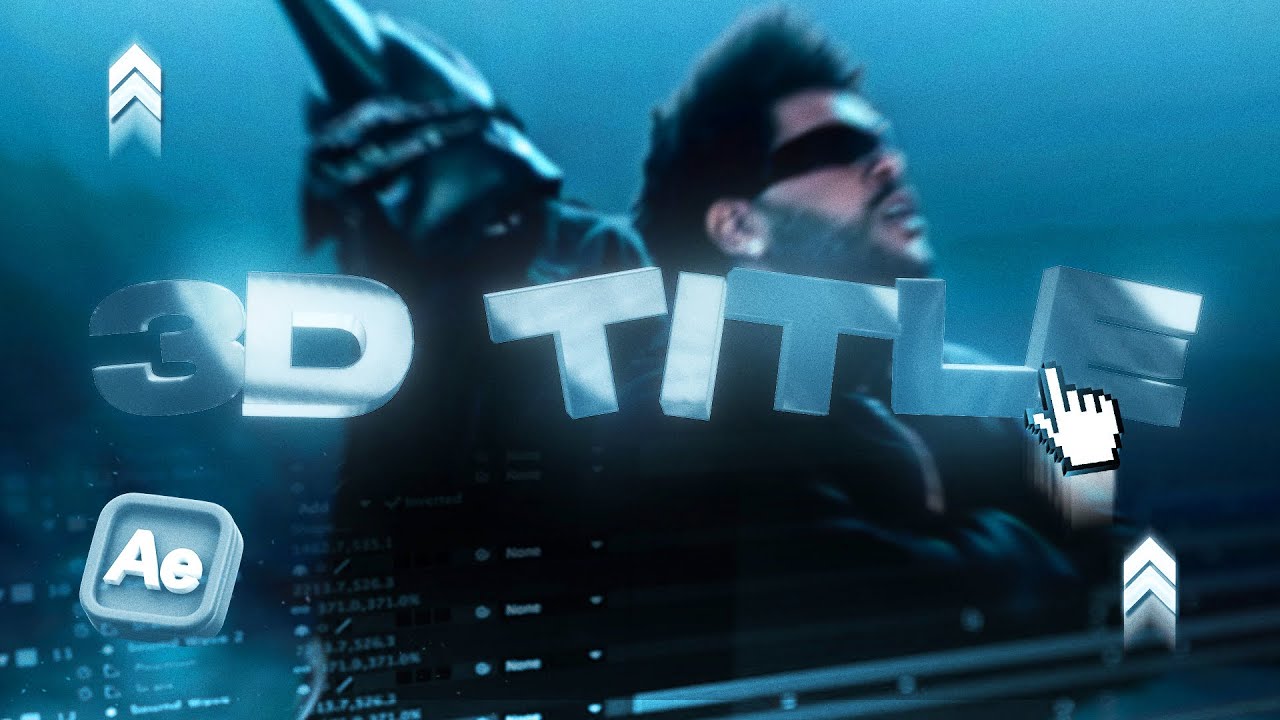 how to make 3D Title Cards in After Effects (EASY)