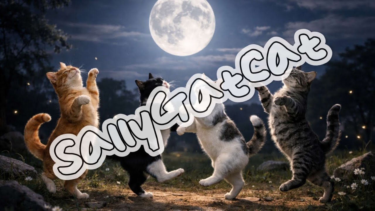 [AI음악] 🎶달빛아래 냥이들 (#SallyGatCat샐리갓캣)
