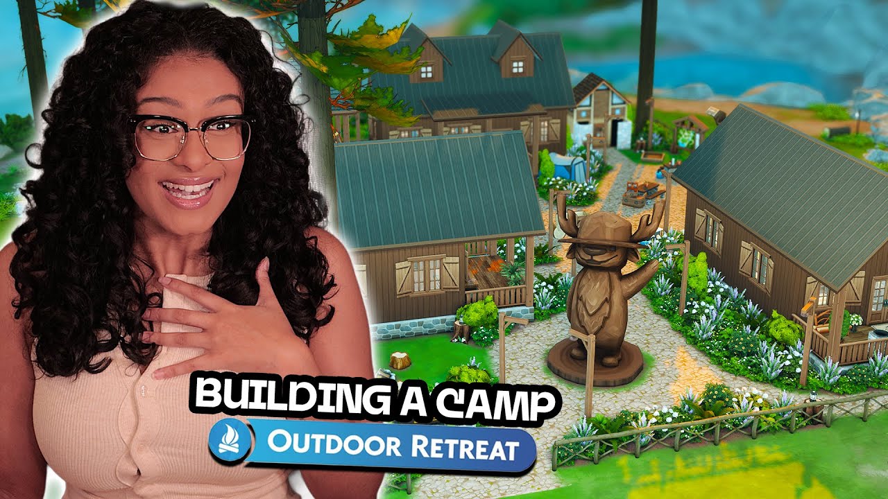 i tried building a CAMP in the sims 4 with *ONLY* OUTDOOR RETREAT
