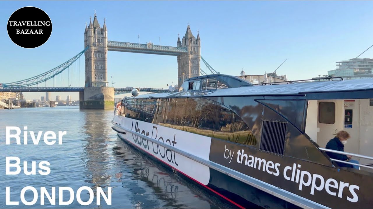 🌎 Thames Clippers River Bus | Fantastic Views of London | UK