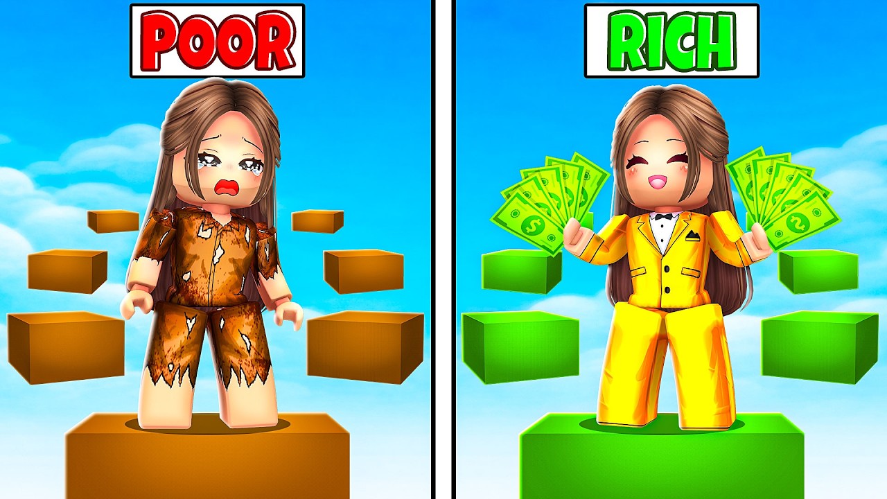 RICH vs POOR EXTREME Obby in Roblox!