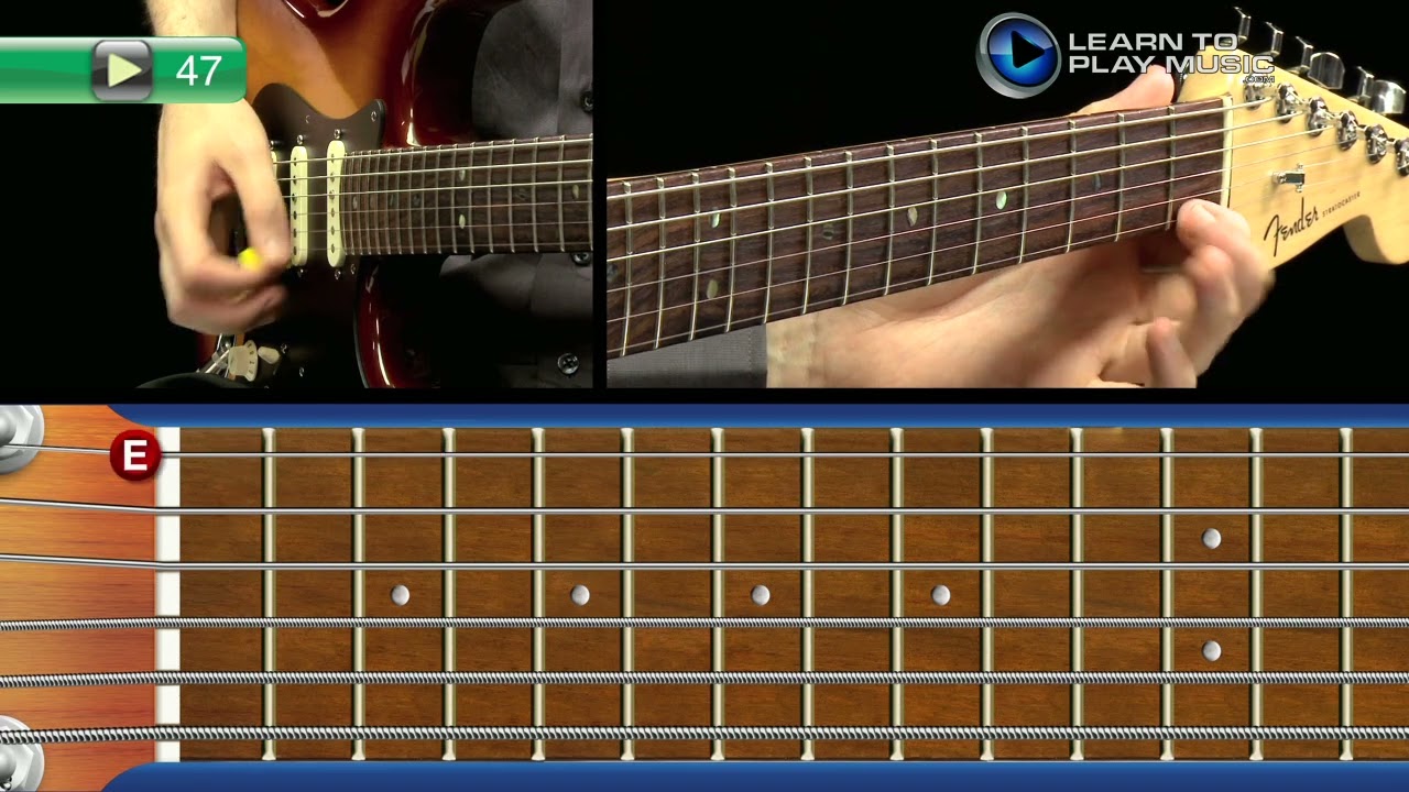 Ex047 - Guitar Method - Book 1 - Tab - Solo Mix - Angle 2