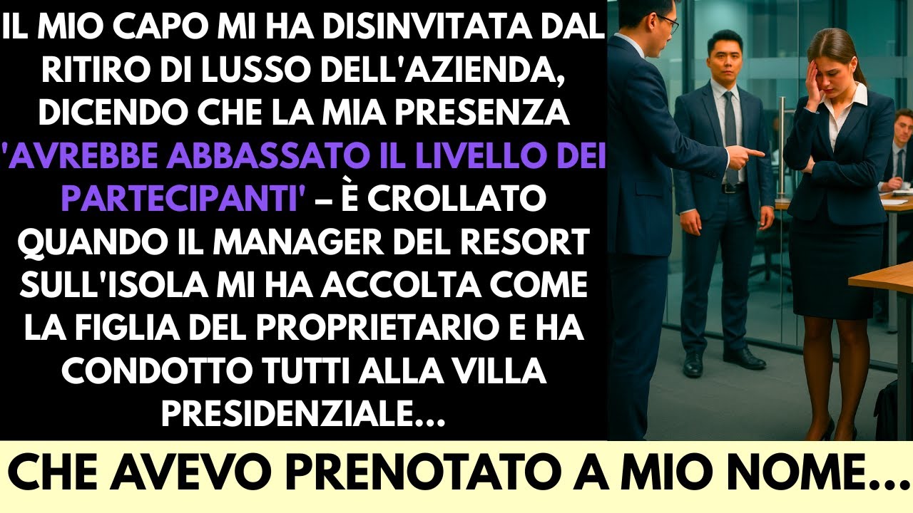 Il Capo Mi Ha Tolto L’Invito Al Ritiro Di Lusso—Poi Mi Hanno Accolta Come La Figlia Del Proprietario