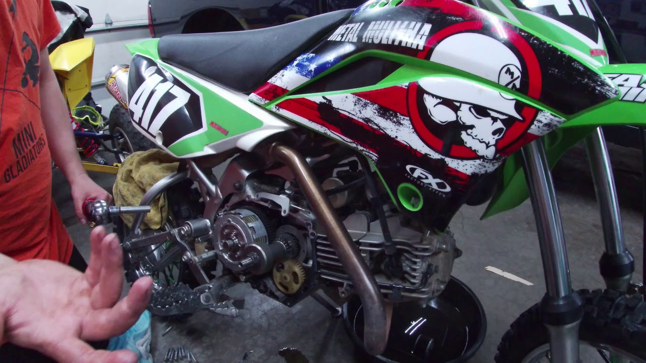 Как снять сцепление с Klx110L
