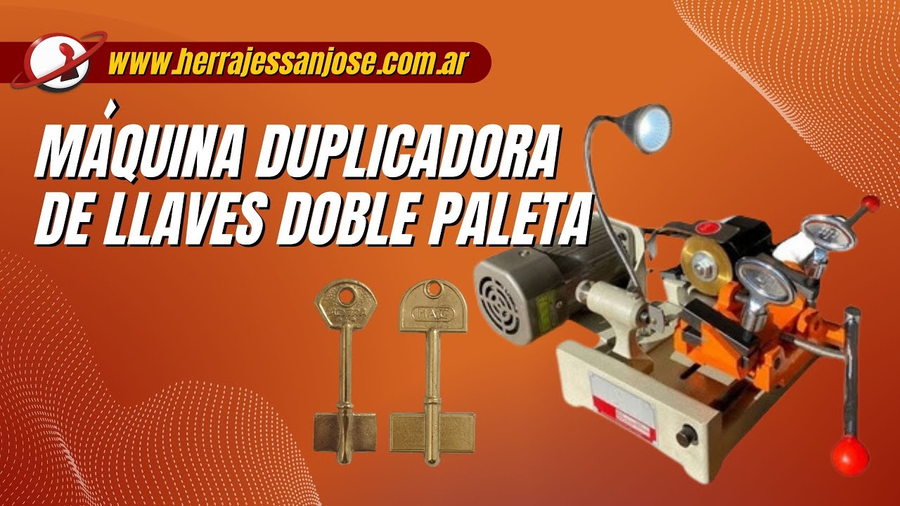 Maquina para COPIAR LLAVES DOBLE PALETA - www.herrajessanjose.com.ar