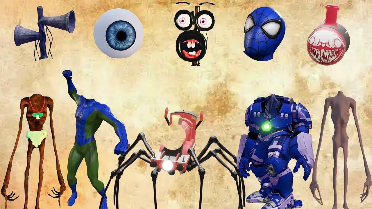 WRONG HEADS SIREN HEAD POOP, SIREN HEAD HOUSE, SIREN HEAD BRAIN EYE, SIREN HEAD OCTOPUS, SIREN HEAD