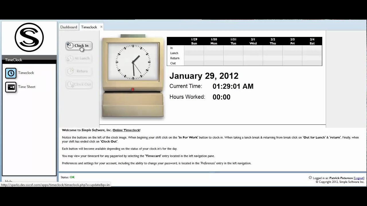 Online Time Clock Tutorial