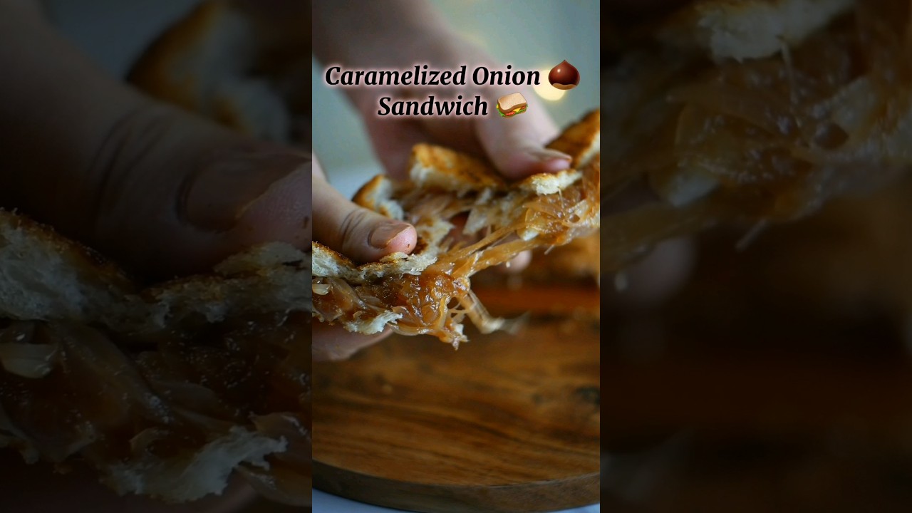 Caramelized Onion Sandwich 😍🤤🤌 #shorts