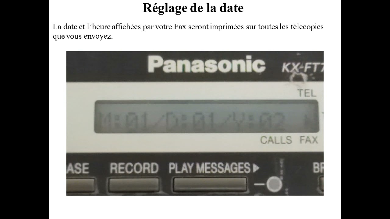 Réglage du télécopieur Panasonic, Setting your Panasonic fax machine,كيفية برمجة جهاز الفاكس