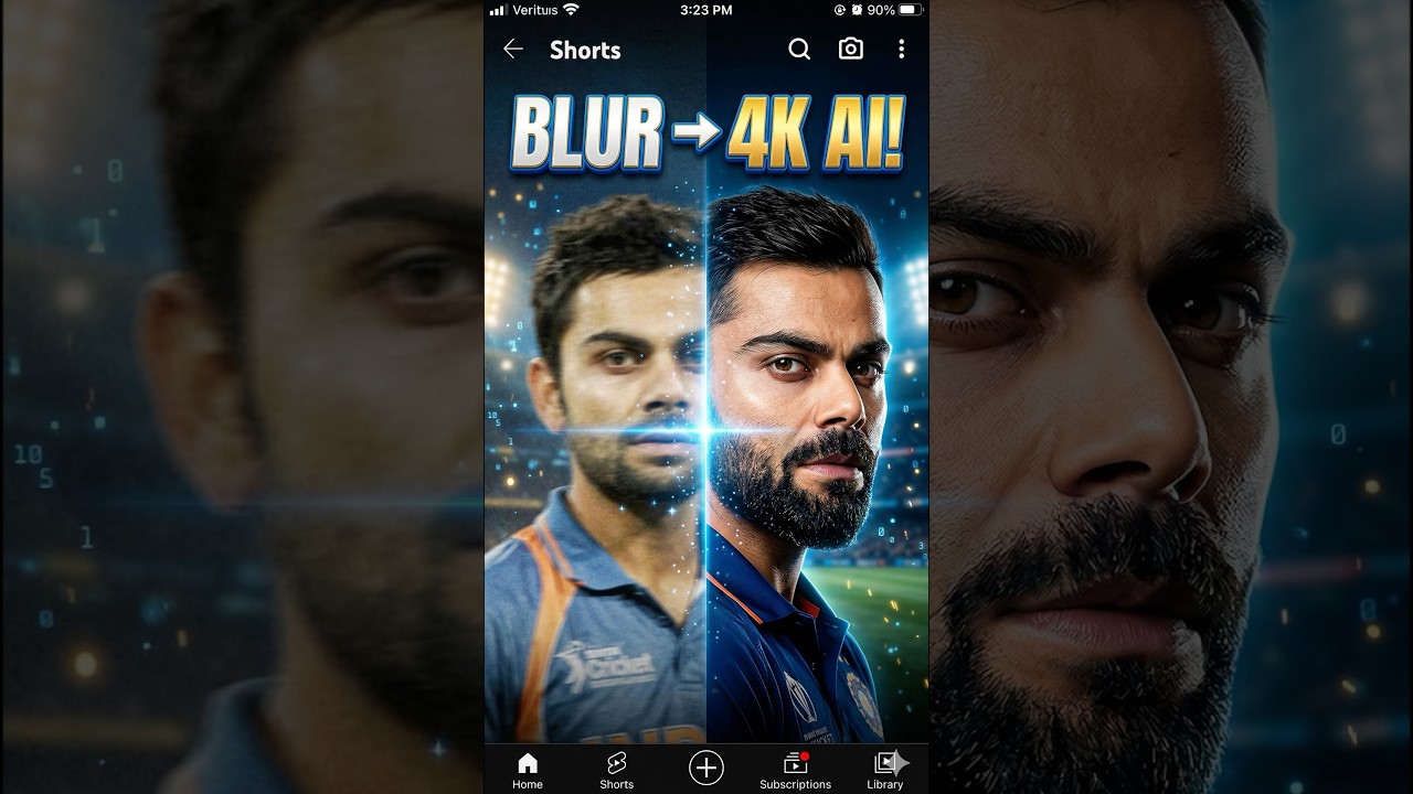 How to Turn Any Blur Image into 4K Quality 🔥