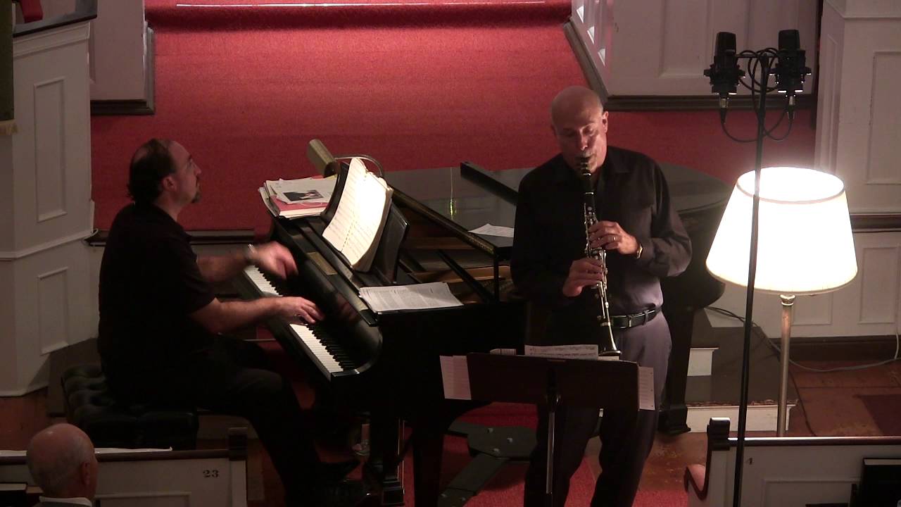 Steve Loew, clarinet, and Daniel Weiser play 