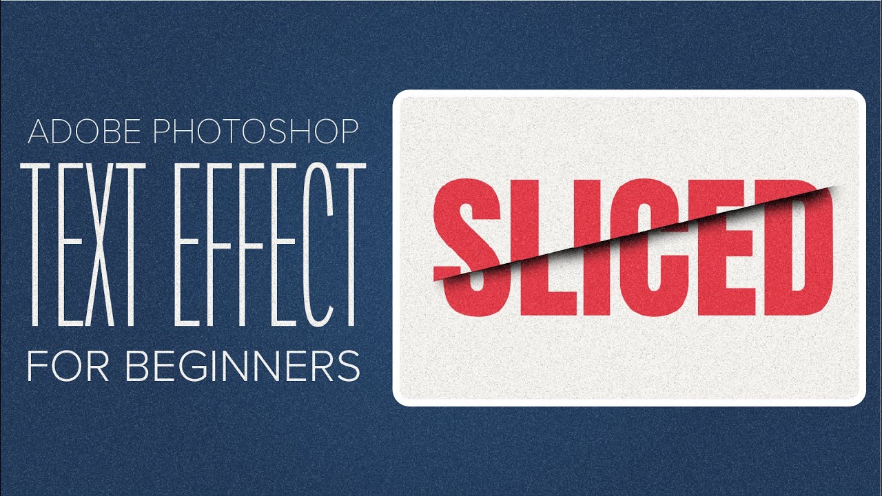 Learn How to Cut & Slice Text in Adobe Photoshop