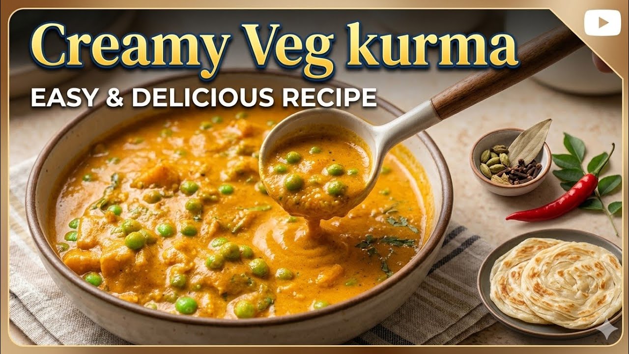 How to make Creamy Veg Kurma/veg kurma ಸುಲಭವಾದ ರೀತಿಯಲ್ಲಿ ಕ್ರೀಮಿ ತರಕಾರಿಗಳ ಕುರ್ಮ ತಯಾರಿಸಿ mixed veggies