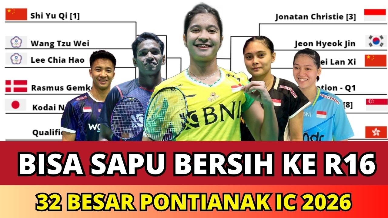 Jadwal 32 Besar Pontianak International Challenge 2026 #pontianakinternationalchallenge2026