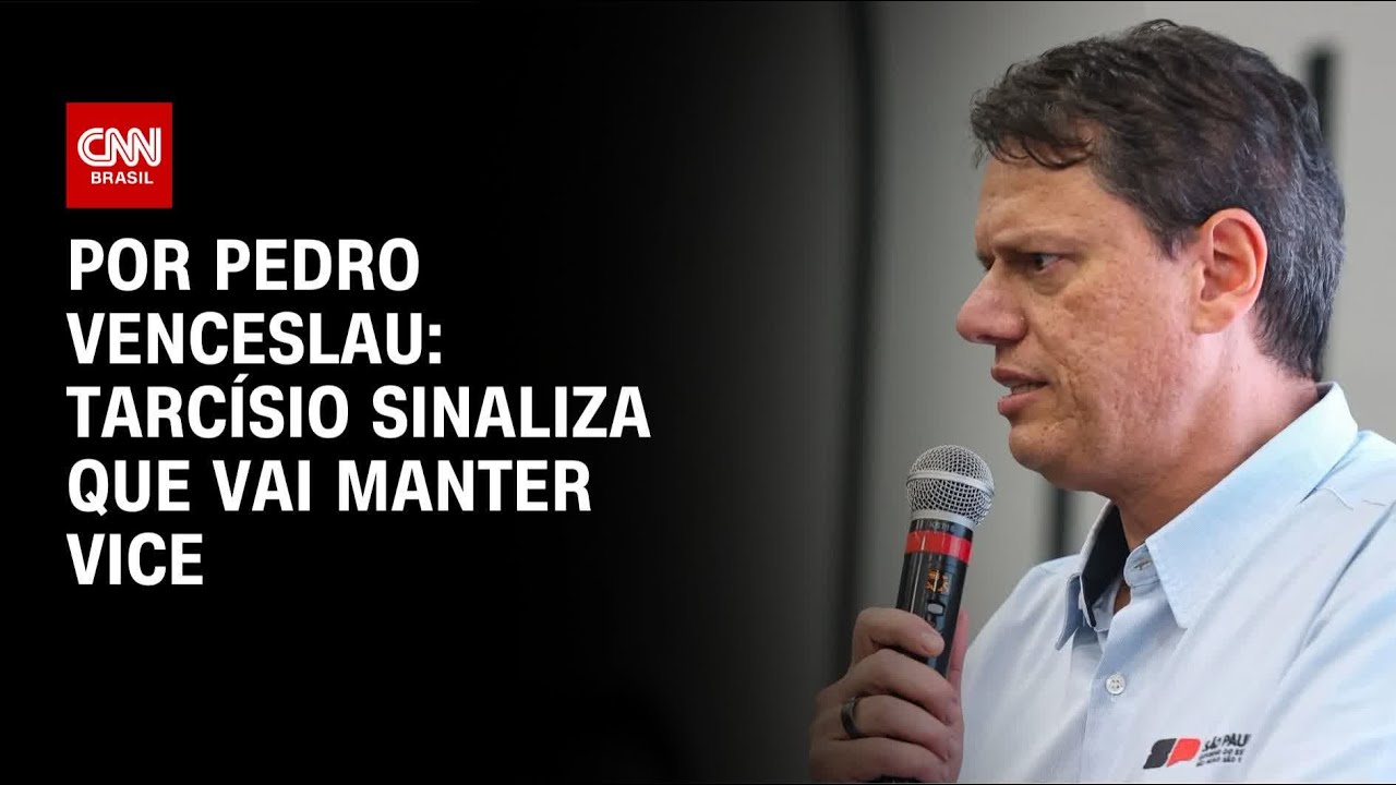 Tarcísio sinaliza que vai manter vice | CNN 360°