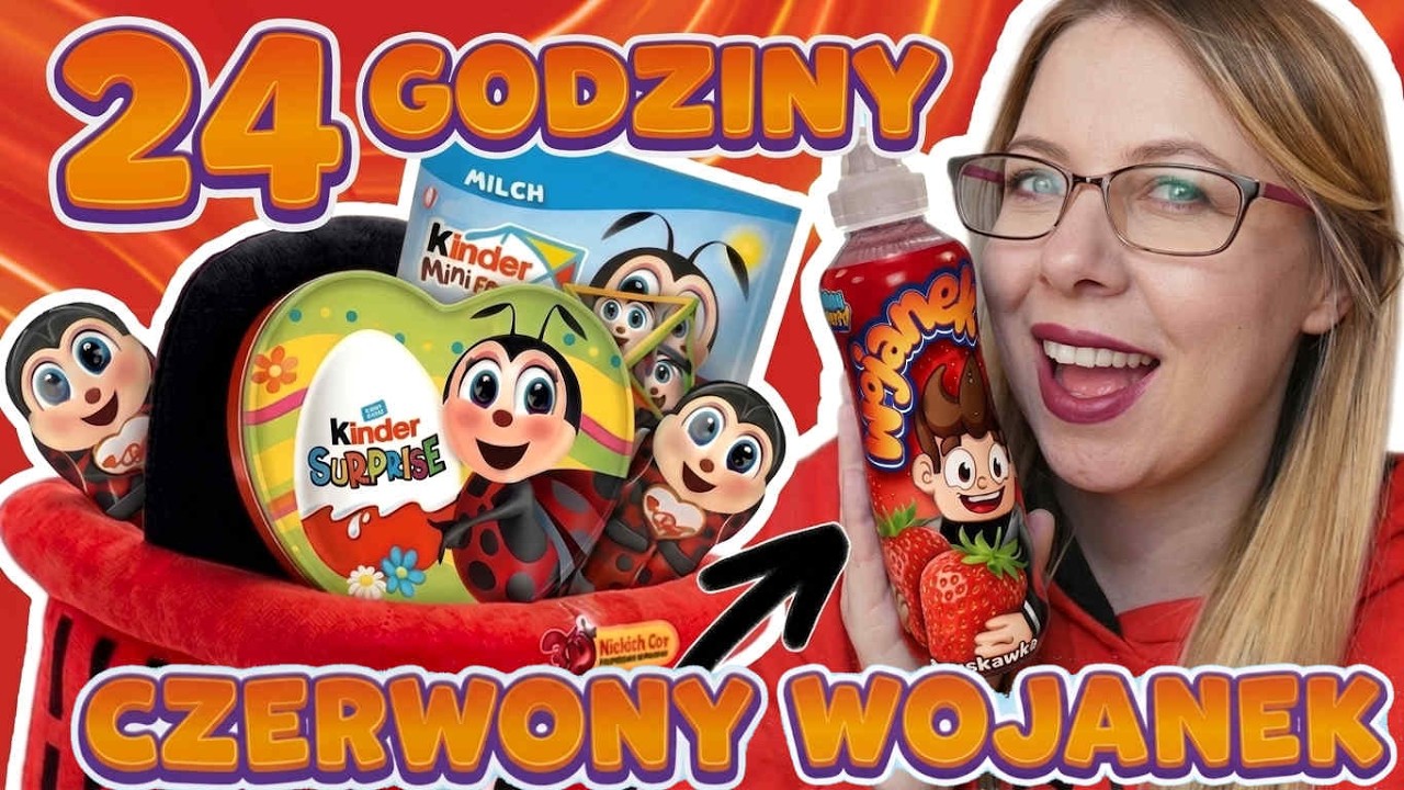 CZERWONY WOJANEK i KINDER  Z BIEDRONKĄ #wojan  #wojanek  #kinder