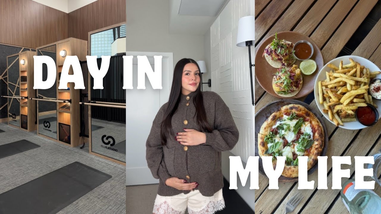 MI VIDA EN LOS ANGELES | d&iacute;a conmigo 34 semanas de embarazo, workout, desayuno, beauty favs, vlog