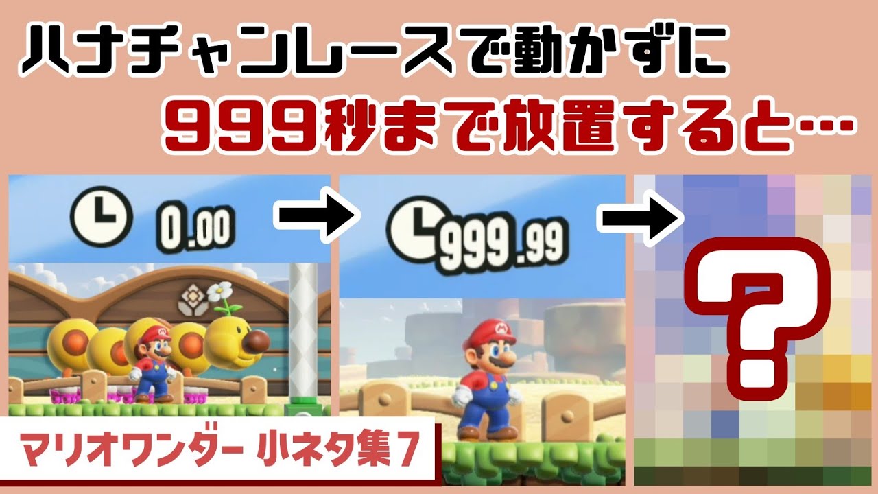 【マリオワンダー】ハナチャンレースで動かずに999秒まで放置すると…まさかの現象が…！？ゲームに隠れた細かすぎる小ネタ集７【スーパーマリオブラザーズ ワンダー】@レウンGameTV