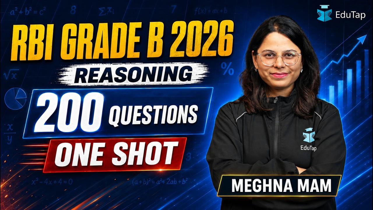 RBI Grade B 2026 Reasoning : Top 200 Important Questions for Phase 1 Preparation