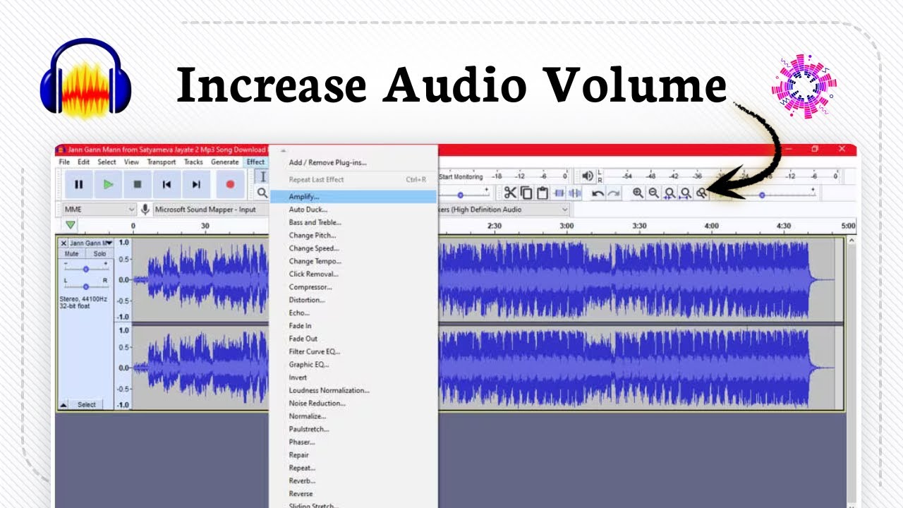 Как увеличить громкость в Audacity (улучшение звука)