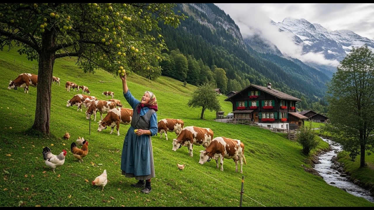 Beautiful Countryside Life: Daily Harvesting of Fruits and Vegetables and Livestock Care