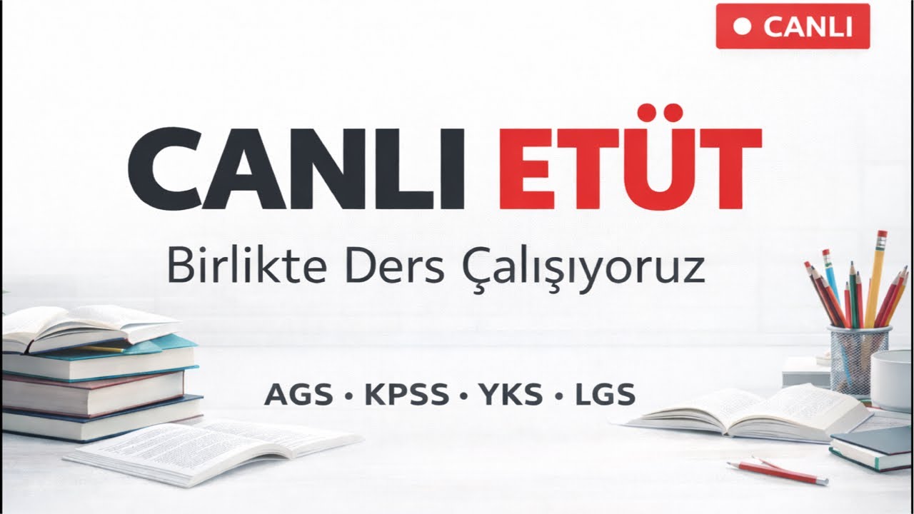 🔴Sahura Kadar Birlikte Ders Çalışalım mı ? #ags #kpss #yks #lgs