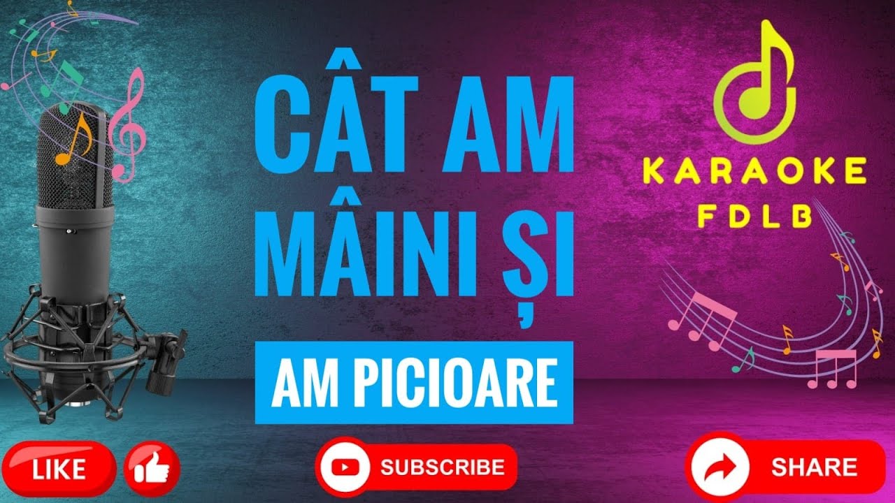 Cât am mâini şi am picioare //Karaoke//Versuri//Negative//Populara🛑Do/major🛑