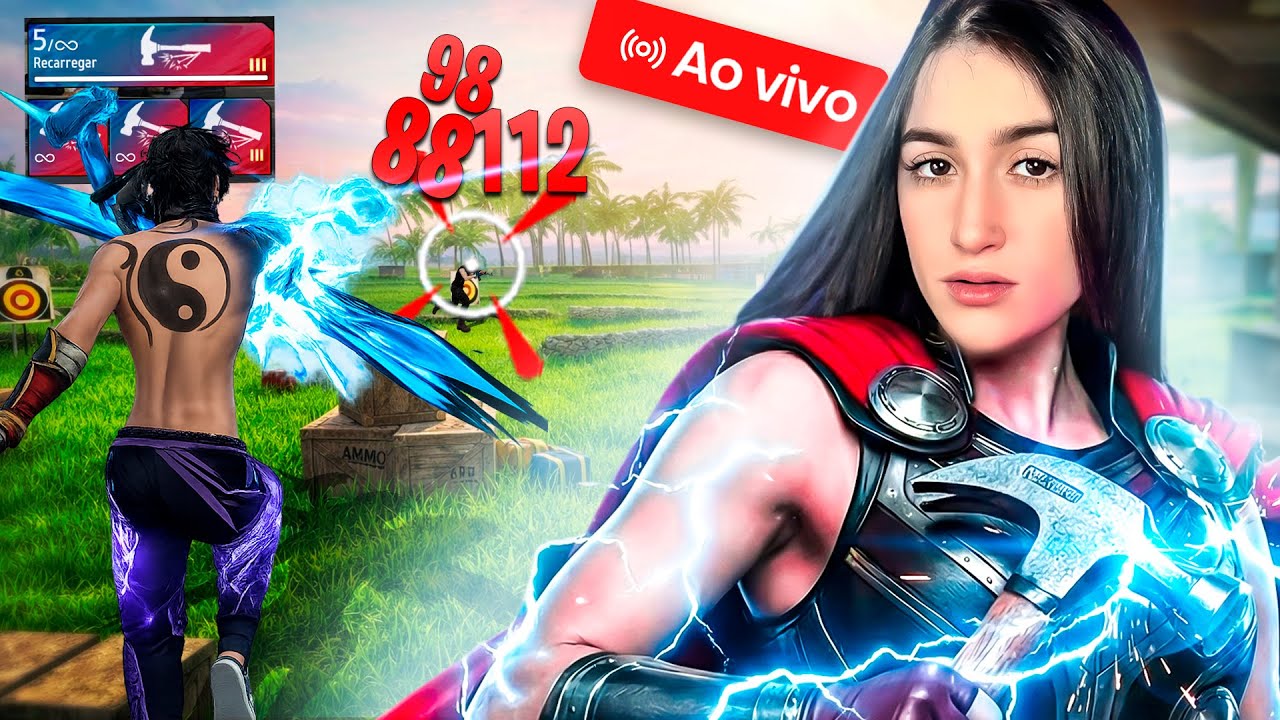 LIVE ON 🔴 JOGANDO COM SEGUIDORES 🔥 MARCELLA FF AO VIVO ❤️
