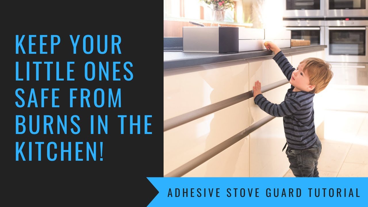 Keep your little ones safe from burns in the kitchen! Qdos Safety Adhesive Stove Guard