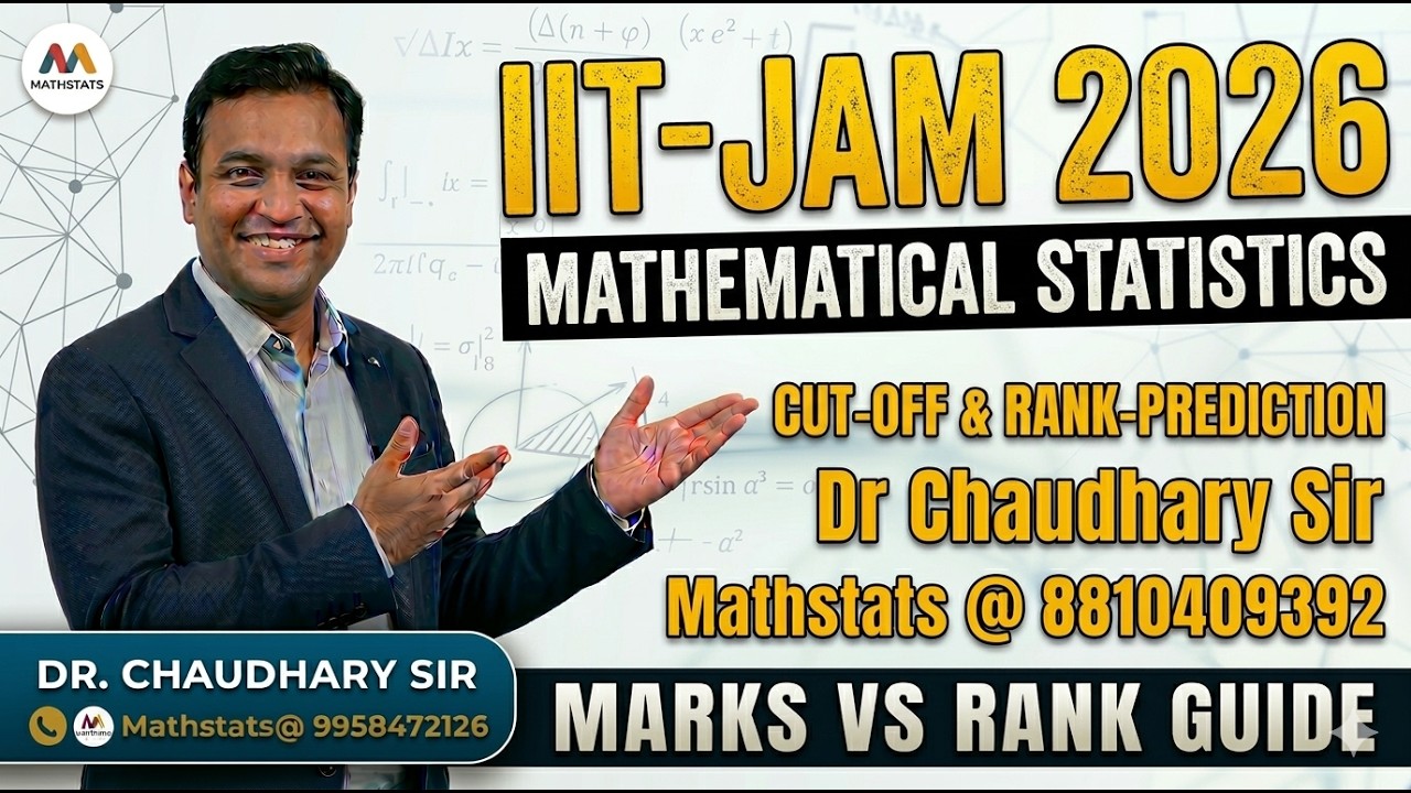 CUT-OFF & RANK-PREDICTION | IIT-JAM 2026 MATHEMATICAL STATISTICS | MARKS VS RANK | CALL @8810409392