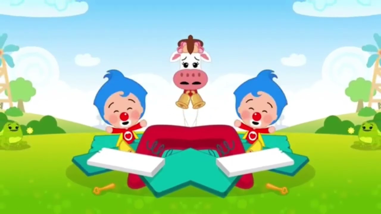 Hickory Dickory Dock The Cow 🐄🐄🐮🐮 destroyed the clock ⌚⏰/PlimPlim effects, song for kids.🤗🤗👋👋☺️☺️😘